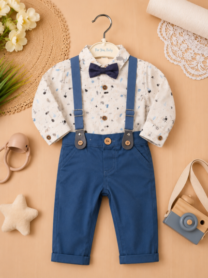 Baby Boys Gentleman offwhite Outfit 2pcs (3 -24 months)