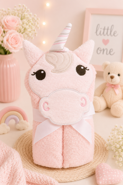 Bath Towel Hudson baby Unicorn