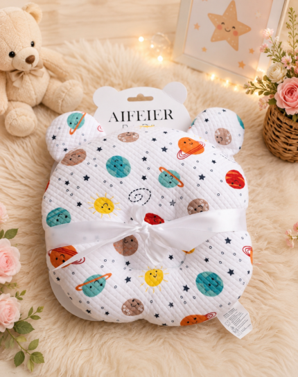 Baby Head Shaping Pillow – Colourful Planets