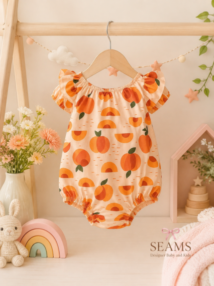 Peach Blossom Baby Bodysuit (Turkey) 3-6 months