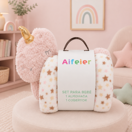 Baby Blanket with 3D Toy unicorn