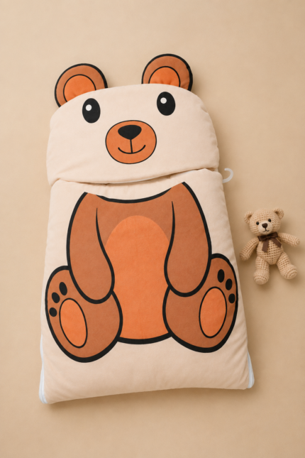 Carrying Nest Velvet brown bear